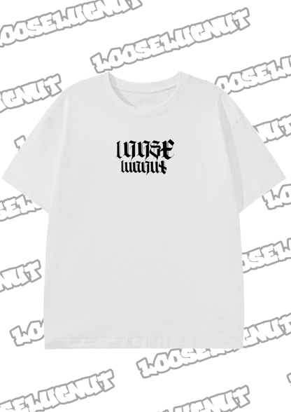 Old English LOOSELUGNUT font Unisex T-Shirt