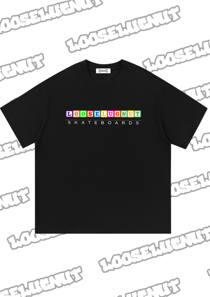 Essential Cotton Kids Blocks LOOSELUGNUT SKATEBOARDS T-Shirt