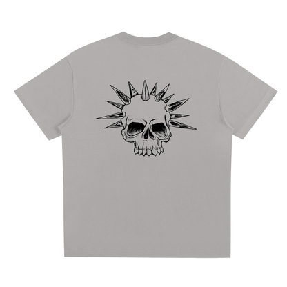 LOOSELUGNUT Spikey Skull Design T-Shirt