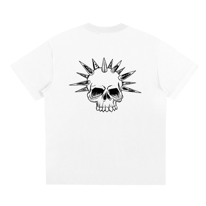LOOSELUGNUT Spikey Skull Design T-Shirt